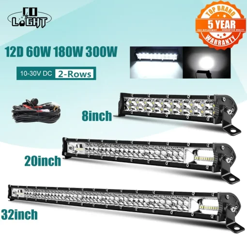 Barra de luz LED CO LIGHT Super Slim 12D 8 20 32