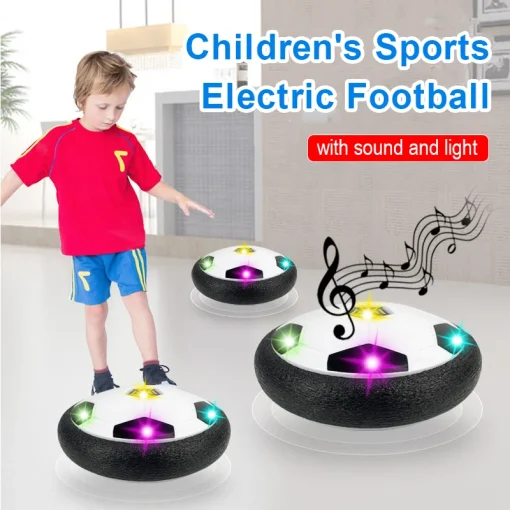 Bola de Futebol Suspensa Elétrica Levitante Brinquedo ABS LED