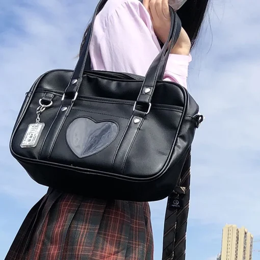 Bolsa Escolar Uniforme JK Coração Lolita Japonês