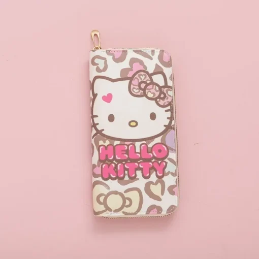 Bolsa Sanrio Hello Kitty com Zíper Longo e Textura