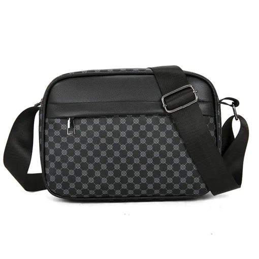 Bolsa Tiracolo Masculina em PU Casual e Leve