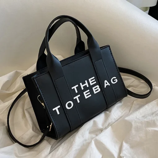 Bolsa Tote Feminina, Bolsa de Mão de Couro PU da Moda, Bolsa de Ombro Casual, Bolsa Mensageira Simples Casual