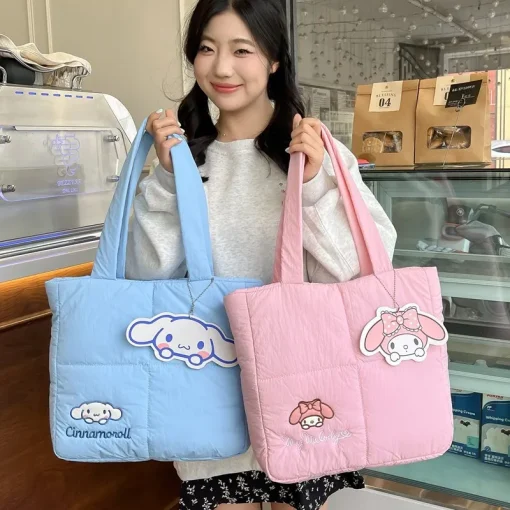 Bolsa de ombro de mão fofa Hello Kitty Sanrio