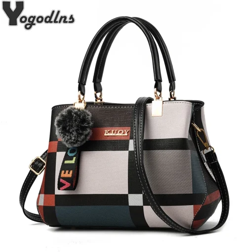 Bolsas femininas elegantes de grife, bolsas tipo carteiro de couro PU