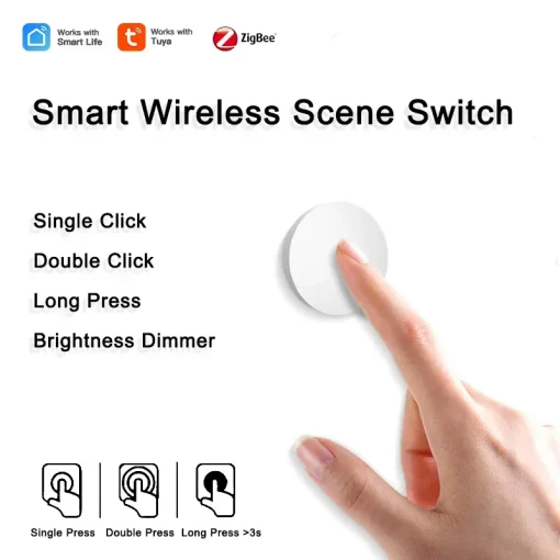 Botão Inteligente Tuya ZigBee Scene Switch