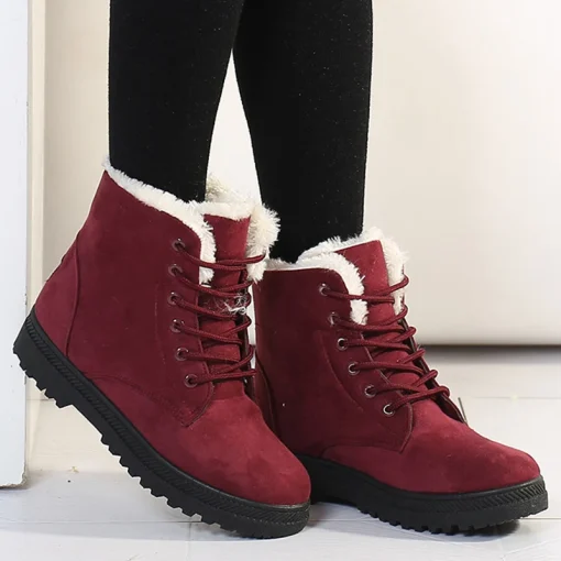 Botas de Neve Femininas Macias Sapatos Plataforma Femininas