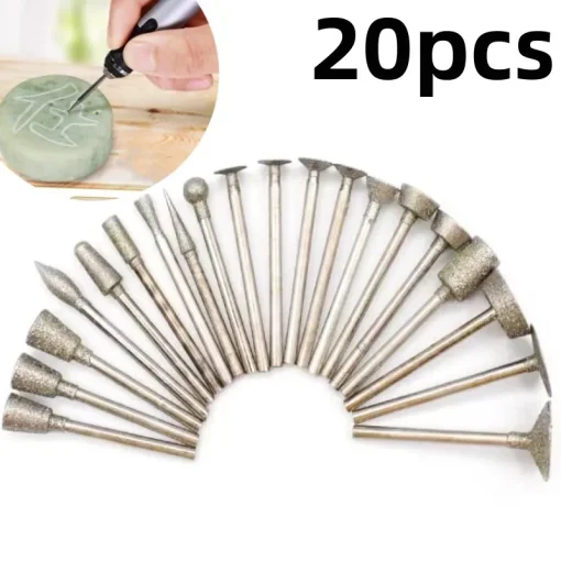 Brocas rotativas 20pçs 3mm