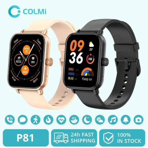 COLMI P81 Smartwatch com Chamadas de Voz Tela HD 1.9''