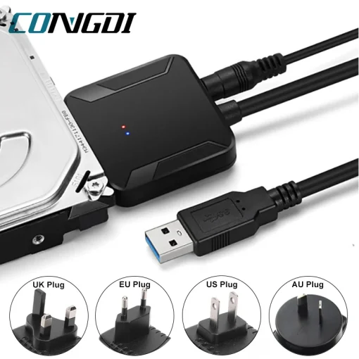 Cabo Conversor Adaptador USB 3.0 para Sata 3