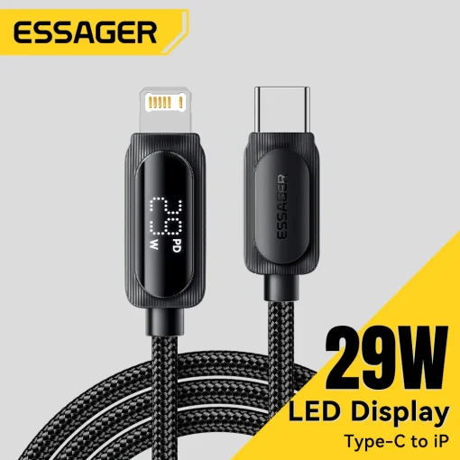 Cabo Essager USB C para iPhone 14 13 12 11 Pro Max