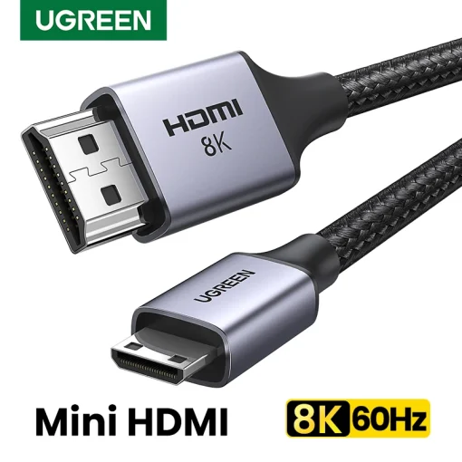 Cabo UGREEN Mini HDMI compatível com HD 8K60Hz