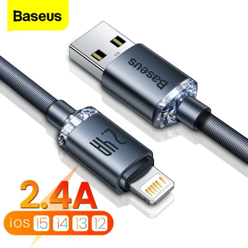 Cabo USB Baseus para iPhone 14 13 12 11