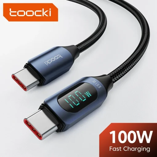 Cabo USB C para USB C Display Type C Cabo 100W PD