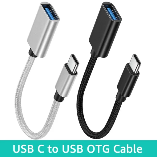 Cabo adaptador conversor dados OTG tipo C USB