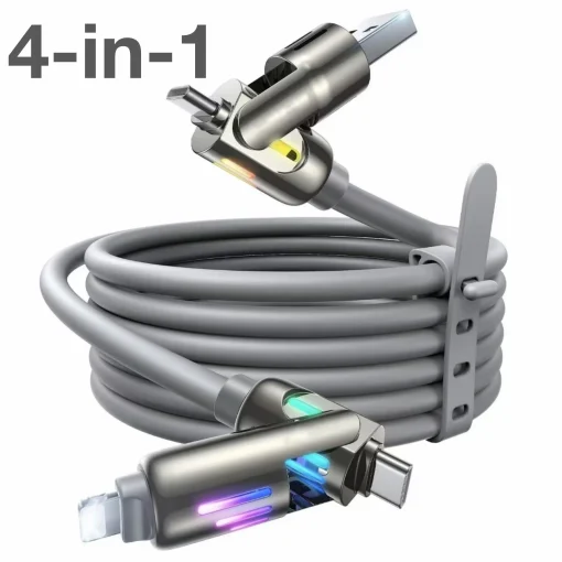 Cabo de carregamento rápido 4 em 1 de 240 W USB-C