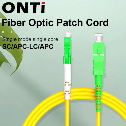 Cabo de ligação de fibra óptica ONTi 0.5-100m SCAPC-LCAPC