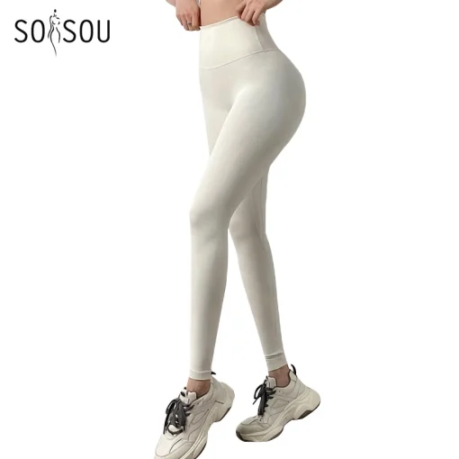 Calça Legging Nylon SOISOU Fitness