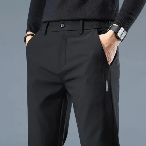 Calça Masculina Slim Verão 2024 Elástica