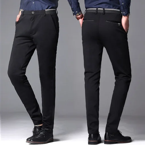 Calça Masculina de Vestir Preta Clássica