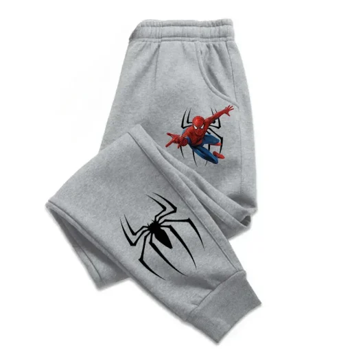 Calça infantil do Homem-Aranha com desenho animado estampado