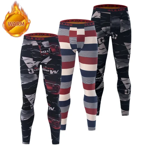 Calça térmica masculina casual outonoinverno