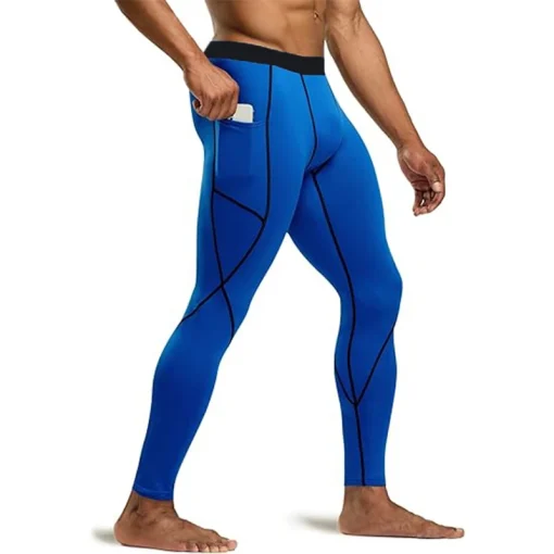 Calças Legging Esportivas Masculinas Secagem Rápida