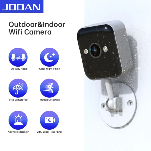 Câmera IP Wi-Fi 1080P JOOAN CCTV externa