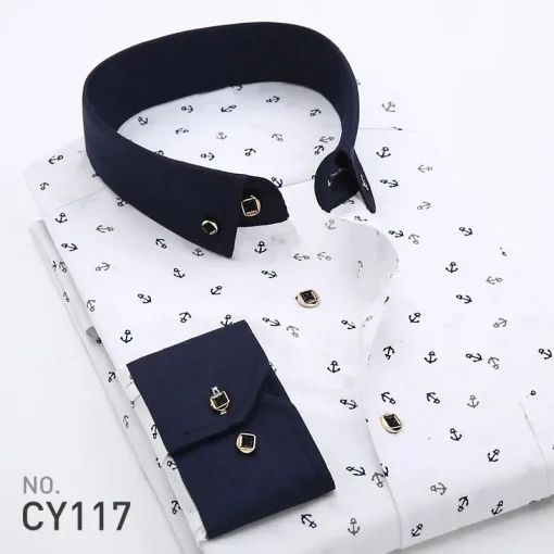 Camisa Masculina Estampada Manga Longa