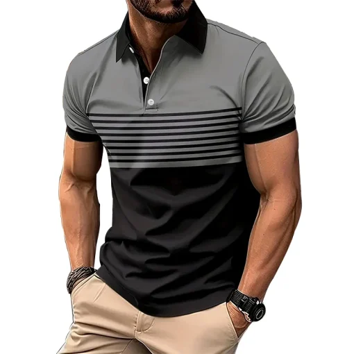 Camisa Polo Manga Curta Gola Esporte Verão Masculina