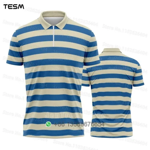 Camisa masculina casual V gola nova verão