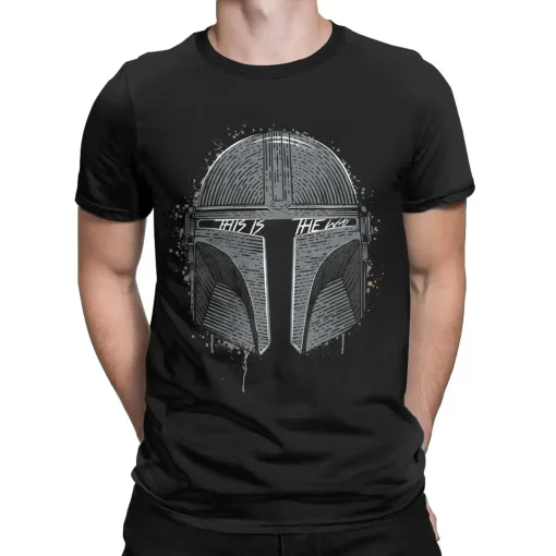 Camiseta 100% Algodão Mandalorian para Homens