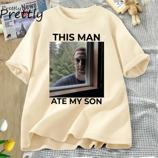 Camiseta Engraçada do Meme que Esse Homem Comeu Meu Filho