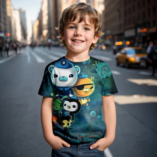 Camiseta Infantil Octonauts Barnacles Summer