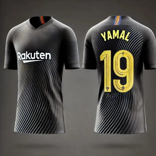 Camiseta Manga Curta Barcelona Edição Especial No.19 Jogador Yamal