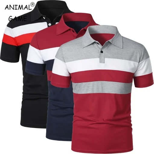 Camiseta Polo de Luxo para o Verão Masculina