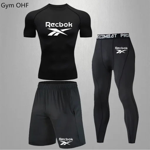 Camiseta Rashguard e Short Academia Fitness Corrida