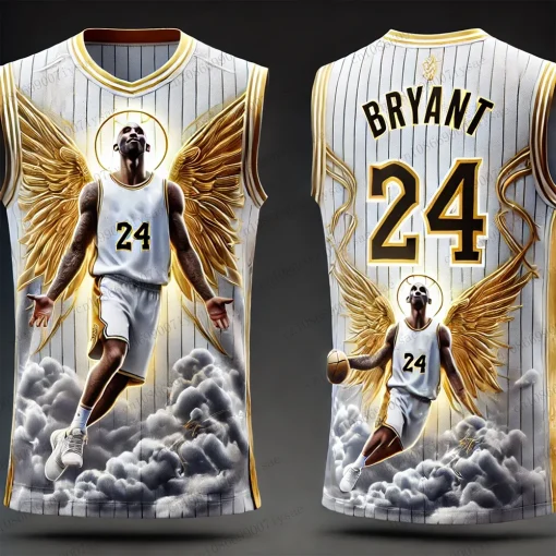 Camiseta de Basquete Kobe Bryant do ChatGTP