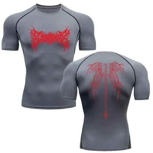 Camiseta esportiva masculina com estampa Y2K