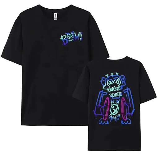 Camiseta feminina estampada com Jinx Arcane Monkey Boom