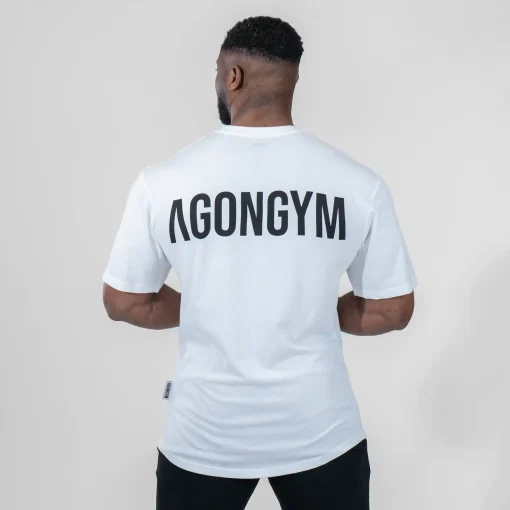 Camiseta folgada para musculação da academia Agongym