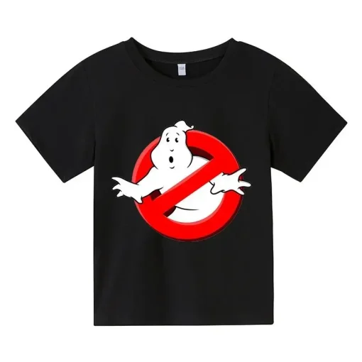 Camisetas infantis com estampa engraçada Ghostbusters