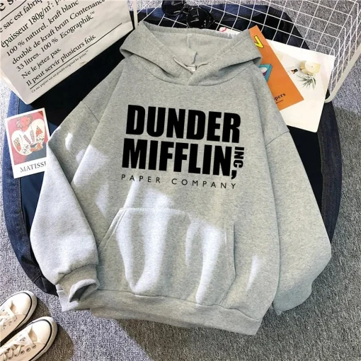 Camisola com capuz de escritório Dunder Mufflin INC