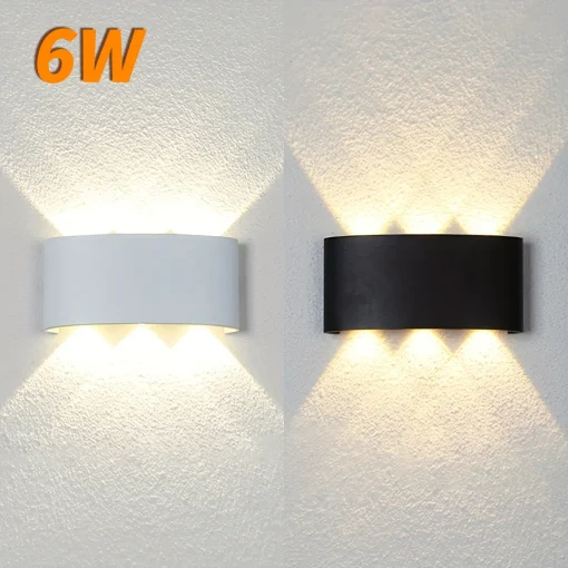 Candeeiro de Parede LED 6W Exterior Impermeável