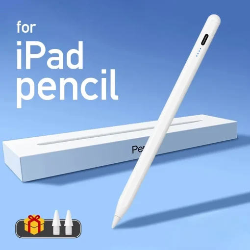 Caneta Touch Stylus para Lápis da Apple com Indicador LED