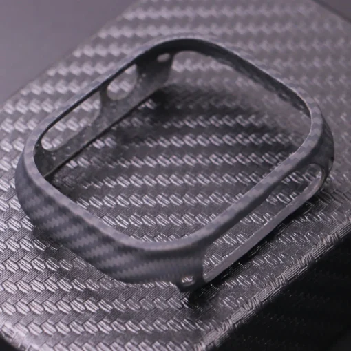 Capa Fina em Fibra de Carbono Kevlar para Apple Watch Ultra 49mm