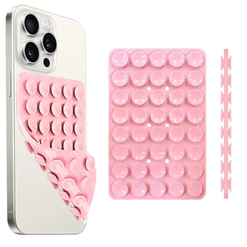 Capa Protetora Para Celular Silicone Dupla Face Com Ventosa