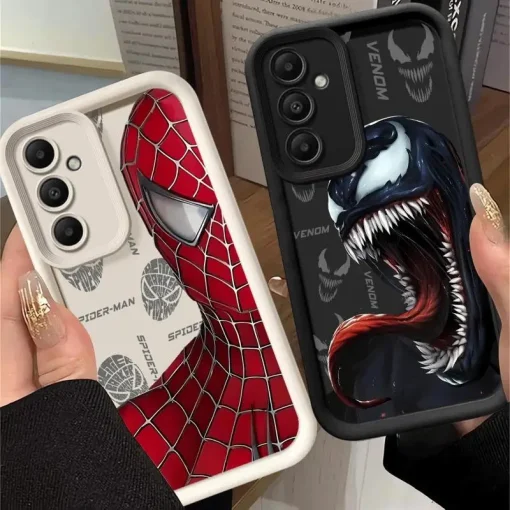 Capa Protetora de Telefone com Design do Venom para Samsung Galaxy A12-A34