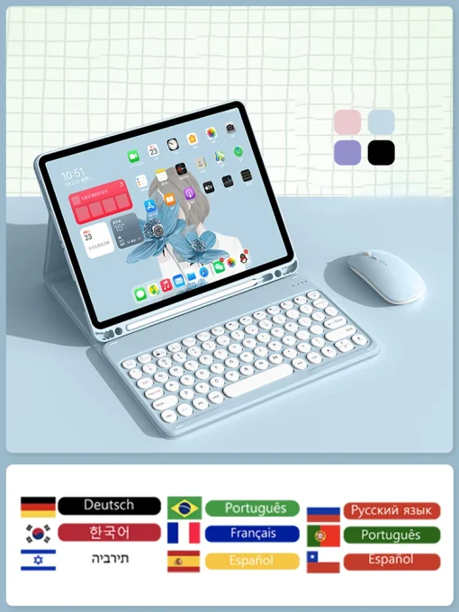 Capa com Teclado para iPad