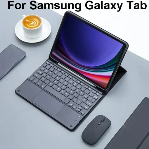 Capa de teclado para Samsung Galaxy Tab A9 Plus e Tab S8S9