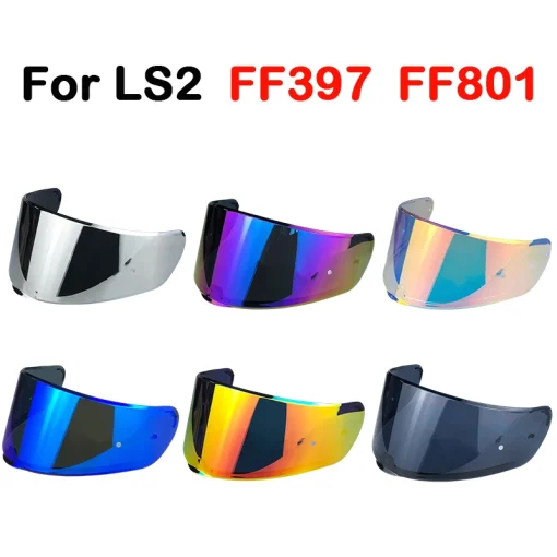 Capacete Moto LS2 FF397 FF801 Viseira Transparente Fumê Escuro Multicolor Prateada VISEIRA